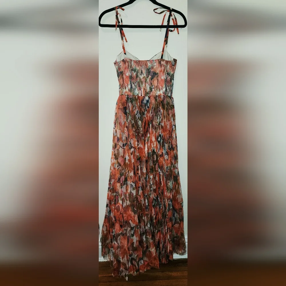NWOT- Hutch Brianna Dress in Orange Lush Tropical Sz S - Picture 7 of 9